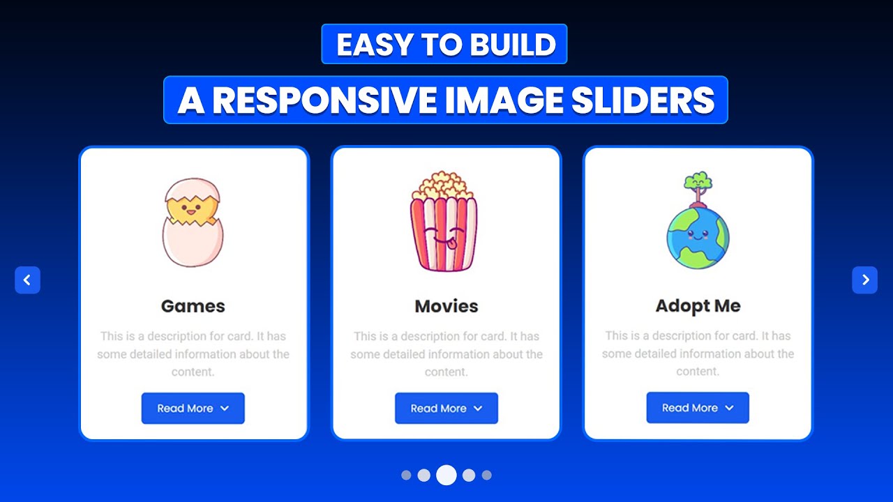 Build a Responsive Image Slider with Smooth Transitions | HTML, CSS and JavaScript