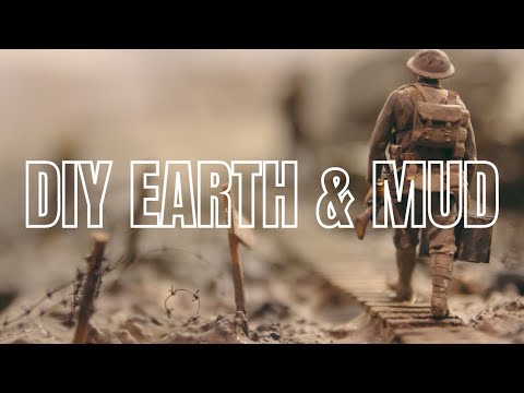 DIY Earth and Mud, Easy Tutorial, Scale Modeling on a Budget!