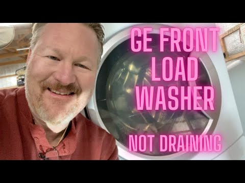GE front load washer NOT DRAINING - drain pump replacement | GE front load washer model WBVH5300K0WW