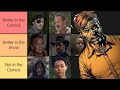 Which Walking Dead Characters Are BETTER In The Comics Walking Dead Rankings