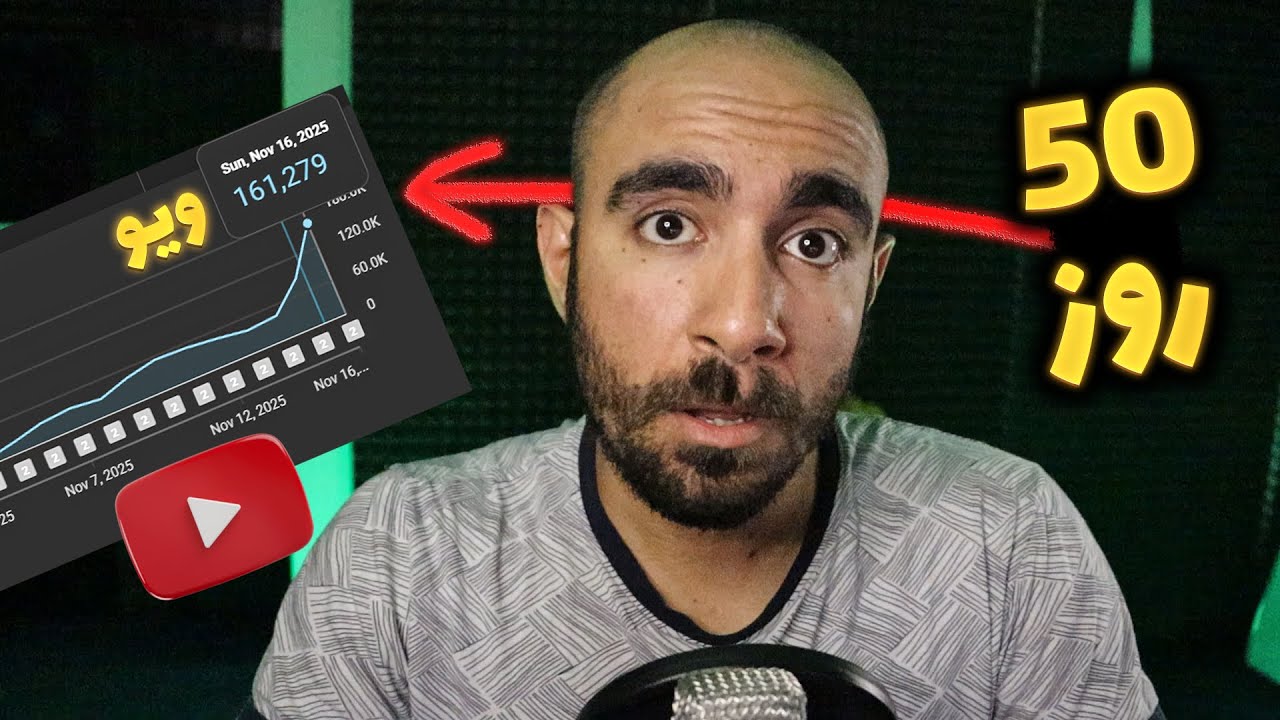 50 روز فقط کار کردم ( رو کانال یوتیوب ) و این اتفاقیه که افتاد
