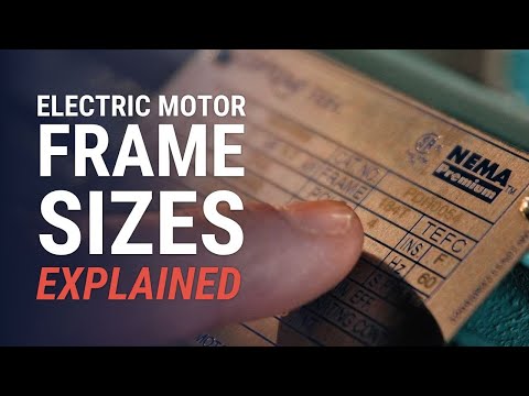 Part of a video titled What Is Electric Motor Frame Size? | 145T vs 143T Comparison - YouTube