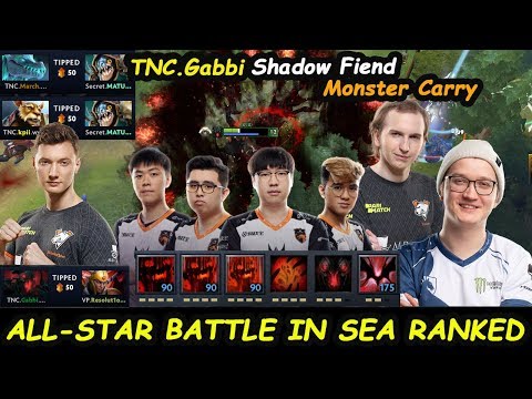 ALL-Star Clash in SEA Server TNC Gabbi [Shadow Fiend] vs Matumbaman [Slark] EpicGame Dota 2 Gameplay