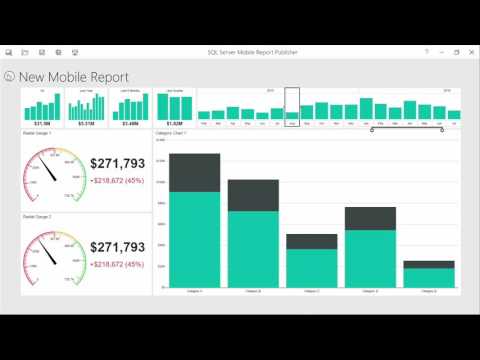 Data Driven  SQL Server 2016 Design mobile reports SQL Server Mobile Report Publisher