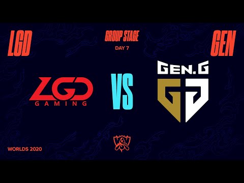 LGD vs GEN | Worlds Group Stage Day 7 | LGD Gaming vs Gen.G (2020)