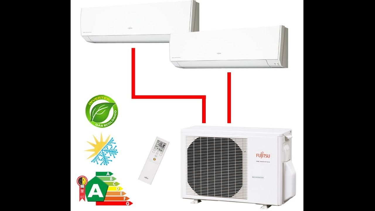 👉Instalação multi split 2 vias fujitsu passo a passo como instalar