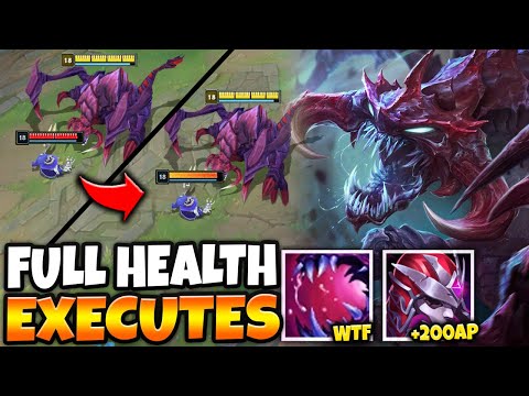 I LITERALLY BROKE CHO'GATH WITH THIS BUILD... (100% HP ONE SHOTS) - League of Legends