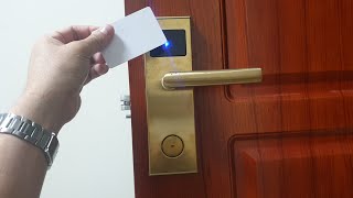 Hotel Door Lock System: How To Assign Room Number To Door Lock With Card