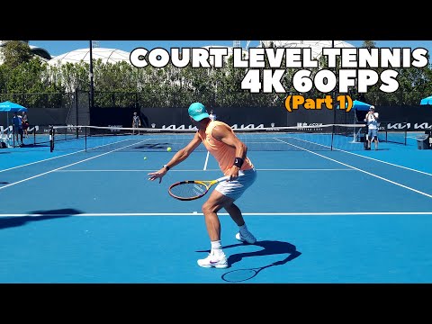 Rafael Nadal Court Level Practice Part 1 | Groundstrokes 2022 Australian Open (4K 60FPS)
