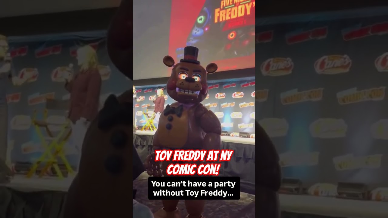 Toy Freddy at New York Comic Con! #fnaf2 #fnaf #freddy #movie #comicon #reveal