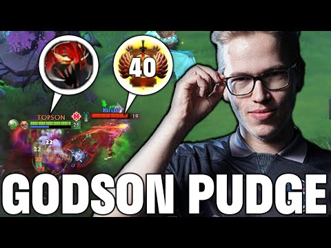 When TOPSON play PUDGE against 10K MMR but They look like a bot...