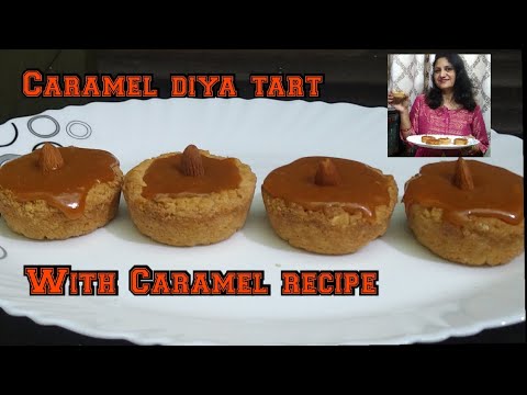 Caramel diya tart / diwali special sweet