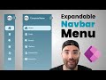 Expandable Navigation Menu in Power Apps