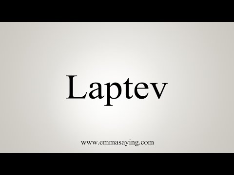 How To Say Laptev