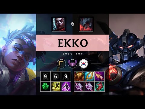 Ekko Top vs Aatrox - KR Master Patch 25.12