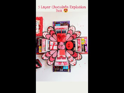 5 Layer Chocolate Explosion Box😍 #shorts