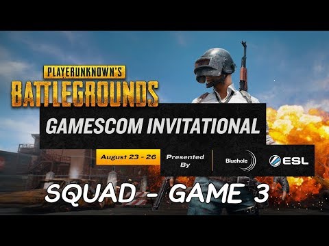 [DAY 4] Gamescom PUBG Invitational - SQUAD Game 1 (with Twitch Chat !)