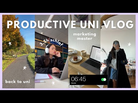 BACK TO UNI: Alltag einer BWL Master Studentin, Marketing, produktiver Uni Vlog | Laica Vergara
