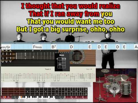 I'll Be Back Beatles isolated original John Vocal lyrics chords tabs