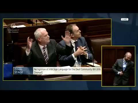 Irish Sign Language Recognition Act 2017