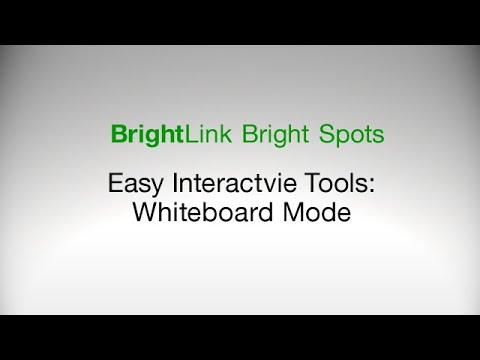 How To Use the Easy Interactive Tools in Whiteboard Mode