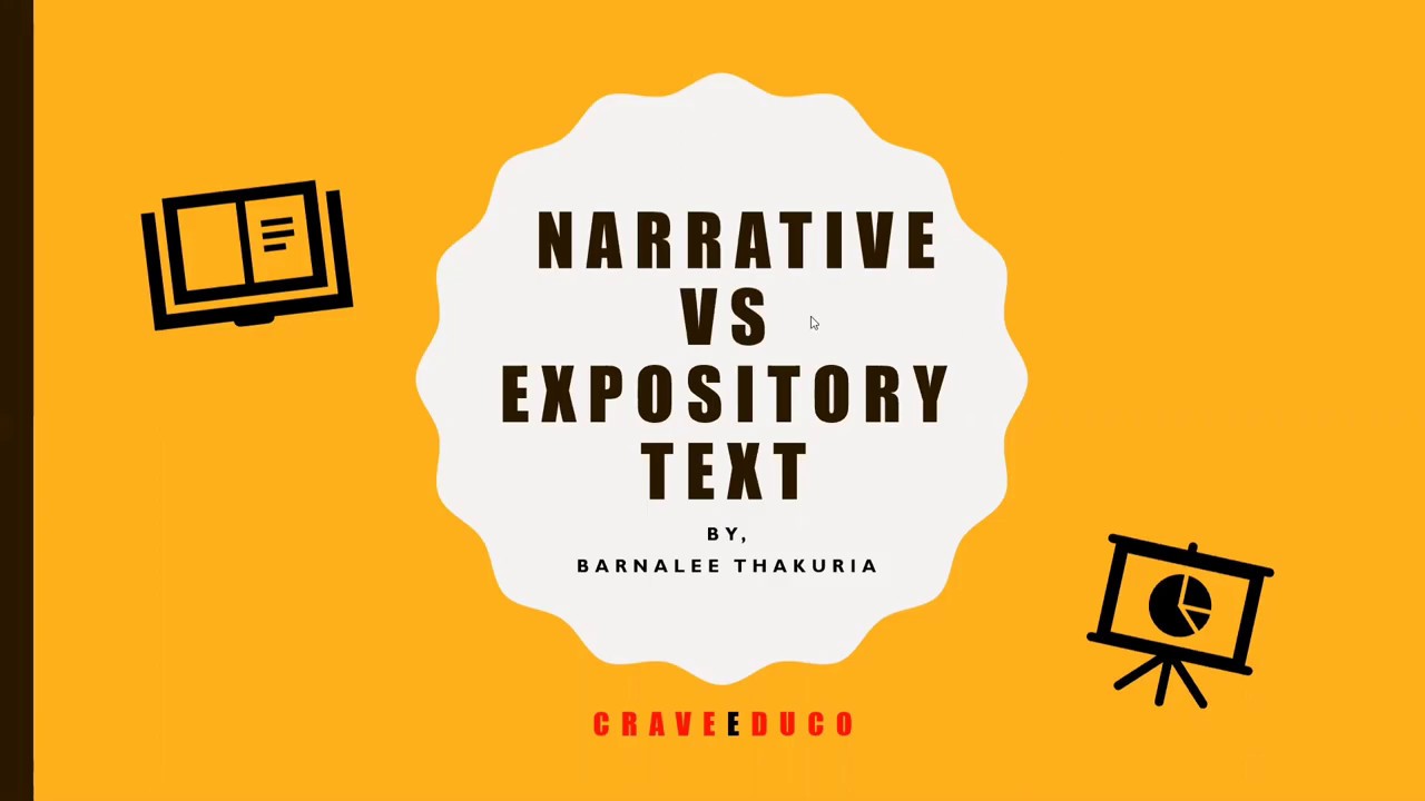 Narrative text vs Expository text | Language across the curriculum| by CraveEduco