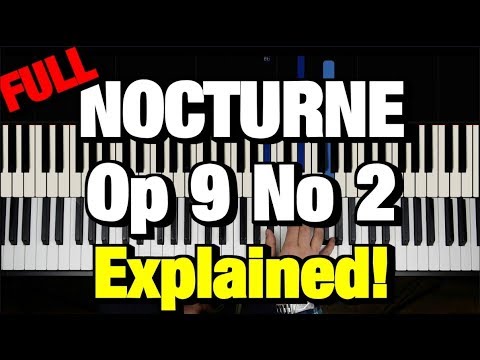 CHOPIN - NOCTURNE OP.9 NO.2 (PIANO TUTORIAL LESSON) (COMPLETE)