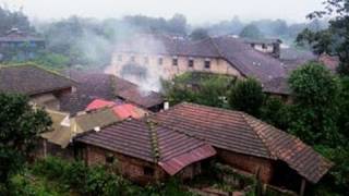 Mist covered Agumbe village