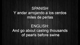 Shakira ft. Alejandro Sanz - La tortura  English/Spanish lyrics