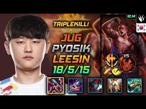 표식 정글 리 신 선혈 정복자 - Pyosik Lee Sin Jungle vs Taliyah - 롤 KR 12.14