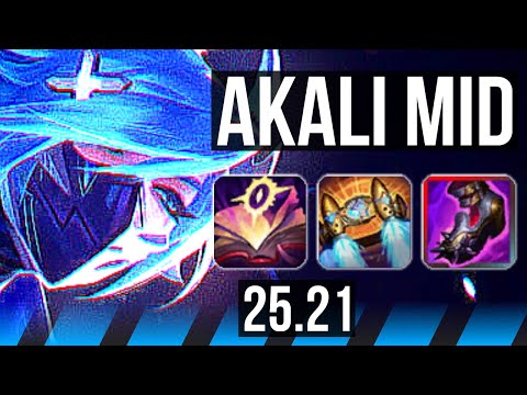 AKALI vs SYLAS (MID) | 14/1/7, 6 solo kills, Legendary | EUW Master | 25.21