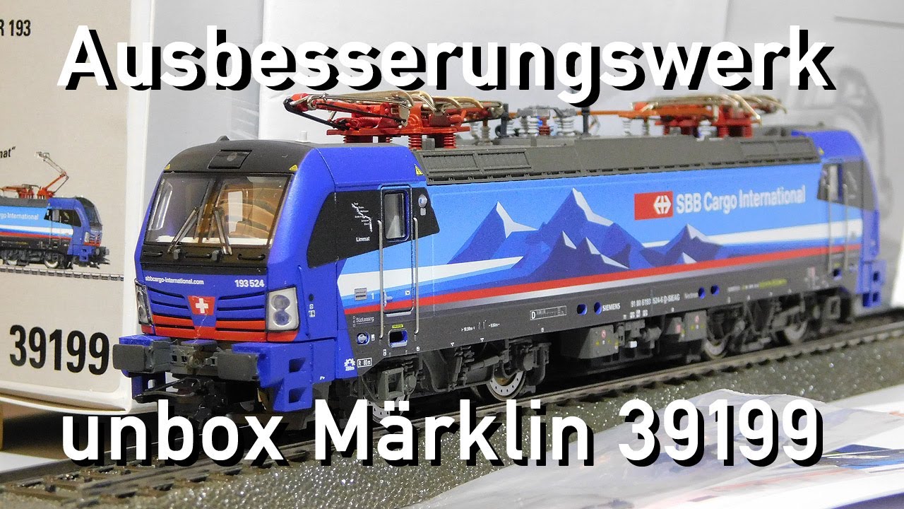 Ausbesserungswerk H0 Märklin unbox Vectron 39199 SBB Cargo Alppiercer2 193 524-6 Neuheit Marklin New