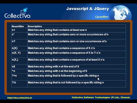 7 Quantifiers    Javascript and JQuery