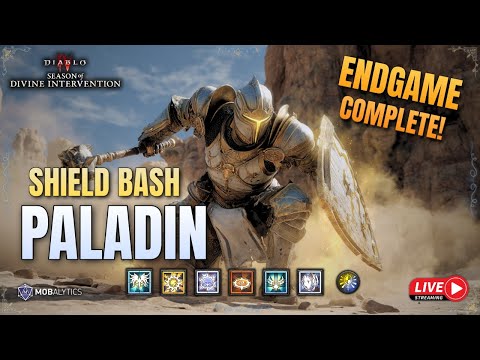 Destroying the endgame with the Shield Bash Paladin in Diablo 4 Season 11!