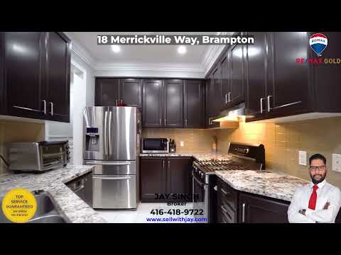 18 Merrickville Way, Brampton. Jay Singh. www.sellwithjay.com