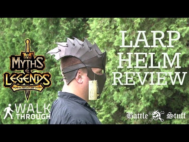 Vídeo relacionado con Epic Armoury Raven LARP - Casco de acero para gafas de vikingo, para lucha (bruñido/L)