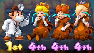 【マリオパーティ10】4人用＆1対3ミニゲーム対決！ドクターマリオ VS たぬきチーム（ピーチ＆デイジー＆ロゼッタ）4K UHD