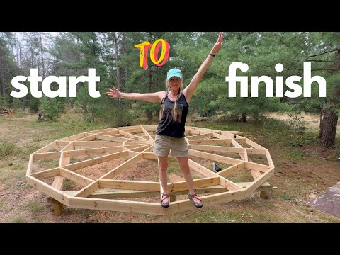 How to build a Yurt Platform STEP BY STEP (Trillium Domes)