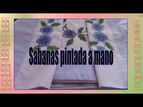 Sabanas pintada a mano
