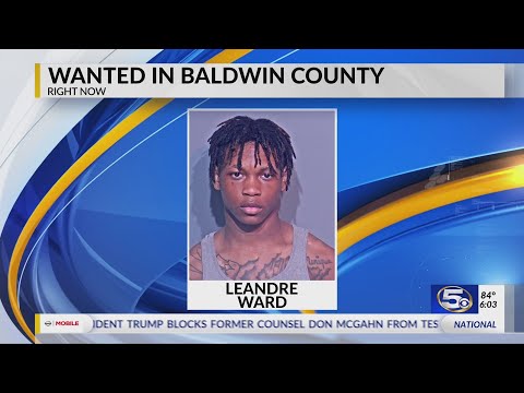 VIDEO: Man wanted on multiple robbery charges in Baldwin County