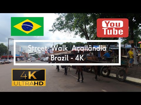 🇧🇷 Street Walk Açailândia - Brazil - 4K