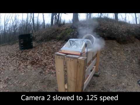 Federal HST .45 ACP, 230gr +P (P45HST1), VS Plywood and Water Jugs