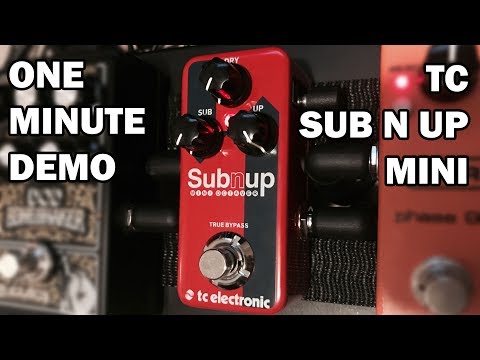 TC Electronic Subnup Mini Octave Pedal - One Minute Guitar Demo