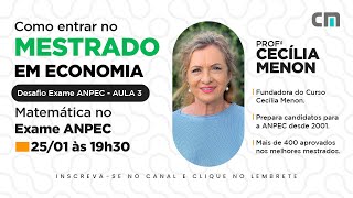 Desafio ANPEC - Matemática no Exame ANPEC