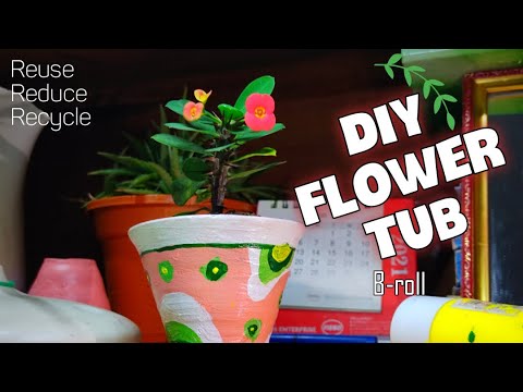 DIY flower pot B-roll | Fahim Muntasir |Nishorgo Crafts