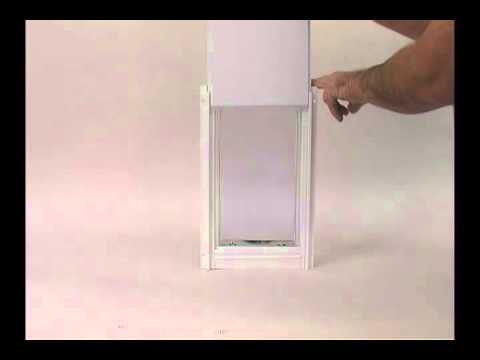 Ideal Pet Deluxe Aluminum Pet Door White - Medium Video