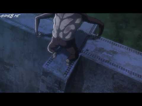 Attack on Titan Season 2 - The Beast Titan climbs the wall