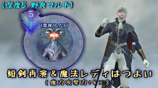 深度5深き夜でもマルチ適正高い"レディ"なら短剣再演+魔法で夜遊びできるよなぁ！？【ナイトレイン】【ゆっくり実況】