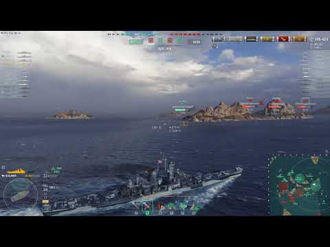 Alaska US Cruiser | 8 Kills, Conf, HC, Double Strike | World of Warships Replay