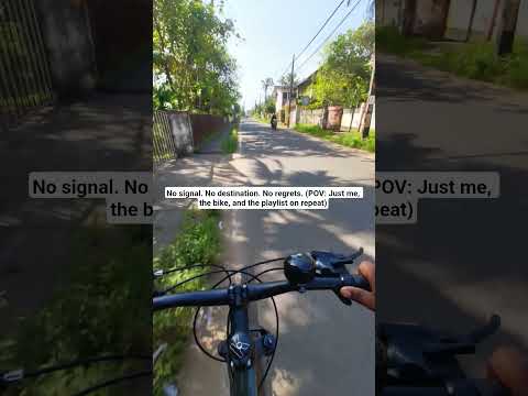 No signal. No destination. No regrets. (POV: Just me, the bike, and the playlist on repeat) 😁🔁